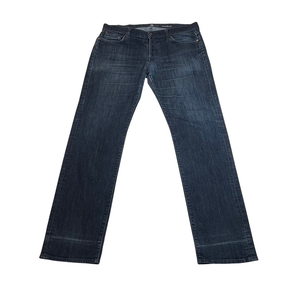 7 For All Mankind Men's Standard Button Fly Straight Leg Jeans Size 38 Casual
